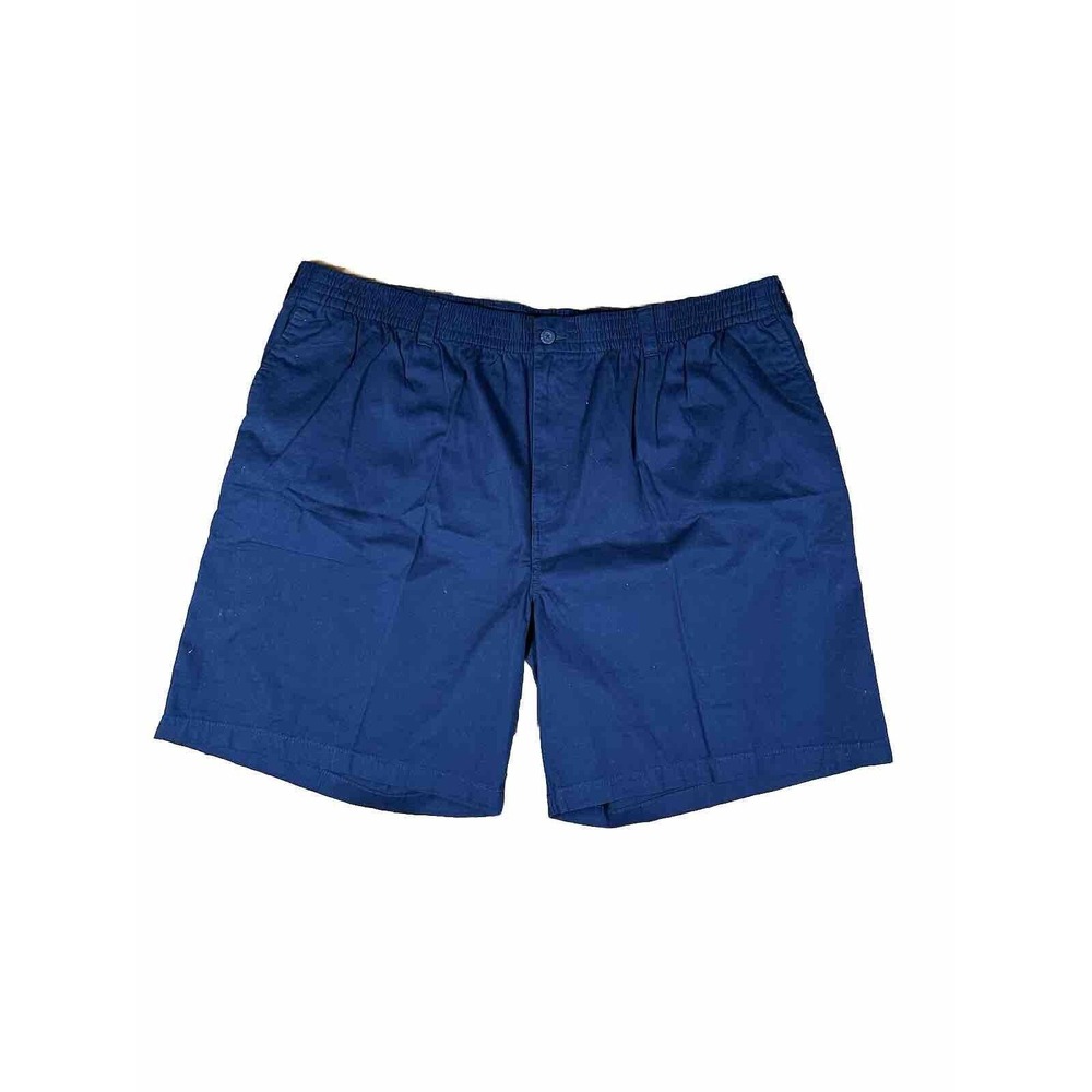HB‎ HARBOR BAY Blue Men's Loose Fit Elastic Waist Shorts Size- 3XLT